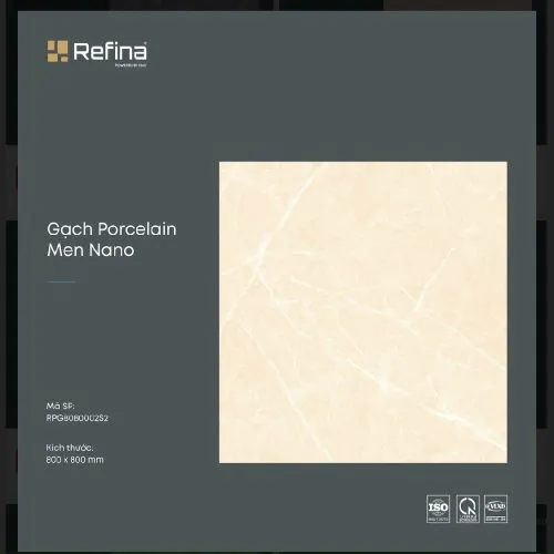 Gạch Porcelain Men Nano Refina 800×800 Mã RPG8080006S2