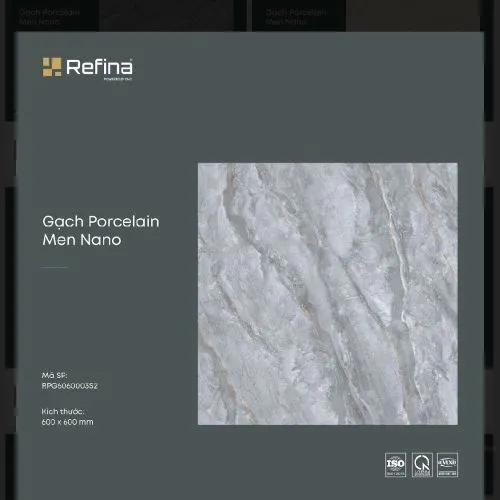 Gạch Porcelain Men Nano Refina 600×600 Mã RPG6060003S2